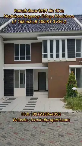 Rumah Baru Jln 12 mtr Sblh The Park Mall Jl Raya Madukoro Sby