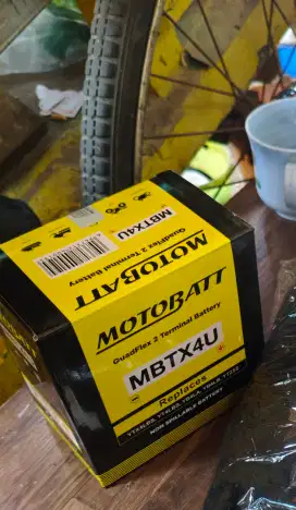 Jual aki motobatt baru buka segel