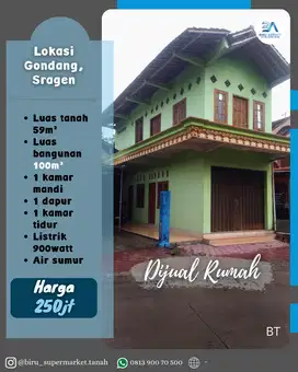 Rumah di Gondang Sragen