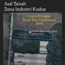 Jual Tanah Siap Bangun  Zona Industri Kudus 4.753 meter SHM