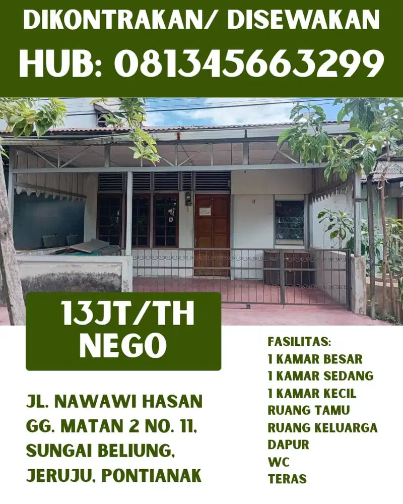 Sewa rumah luas