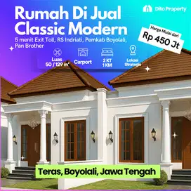 Jual Rumah Desain Classic di Teras Boyolali, Pesan Bangun, Gress