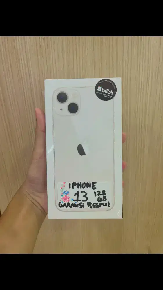 iPhone 13 128 Putih,barang bergaransi resmi iBox