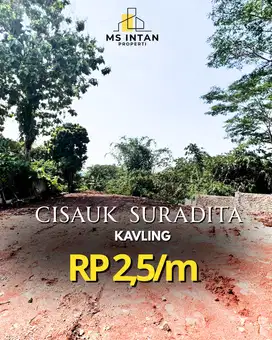 DIJUAL CEPAT  Tanah di Suradita Cisauk dekat Stasiun Cisauk