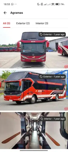 Jual tiket bus agramas sleeper sby jkt