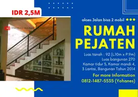 Rumah Pejaten Komplek BIN Jakarta Selatan