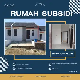 Rumah subsidi berkalualitas premium dengan angsuran flat sampai lunas