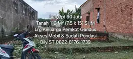 Tanah ± 112 M² Pemkot lr Keluarga Gandus Murah palembang