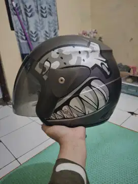 Helm Motor Half Face