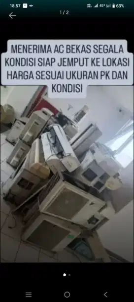 Terima AC bekas segala kondisi