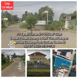 ± 1550 M² Polsek Borang Ruko gudang Murah palembang