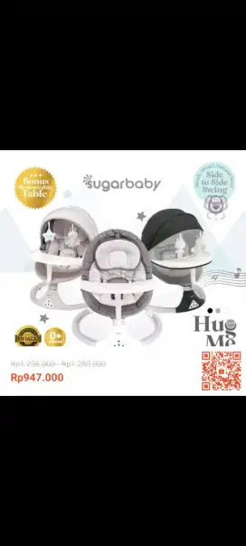 Baby swing sugar baby warna hitam abu