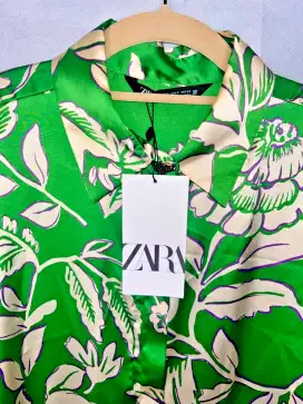 Baju Wanita Preloved ZARA 100% ORIGINAL Kemeja Satin Branded Import