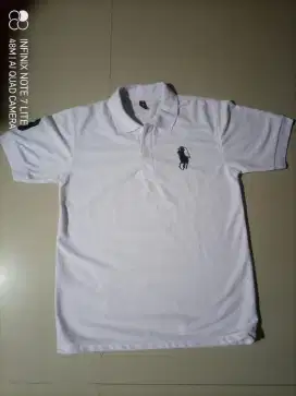 Baju:polo shirts warna:putih ukuran:XL