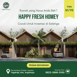 Happy Fresh Homey : Rumah Salatiga Happy Fresh Homey Untuk Investasi