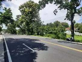 Tanah Dijual Tepi jl Nasional Hook 3 Muka  dekat Pasar Sentolo