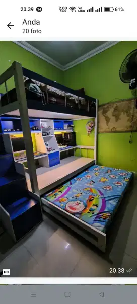 Di jual tempat tidur ank 2tingkat
