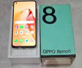 Hp RENO 8 Ori RAM 8/256 Lengkap