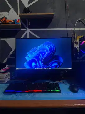 PC sett Monitor Ryzen 5 | VGA Asus ROG | gigabyte 27inch | Ram 16GB BU