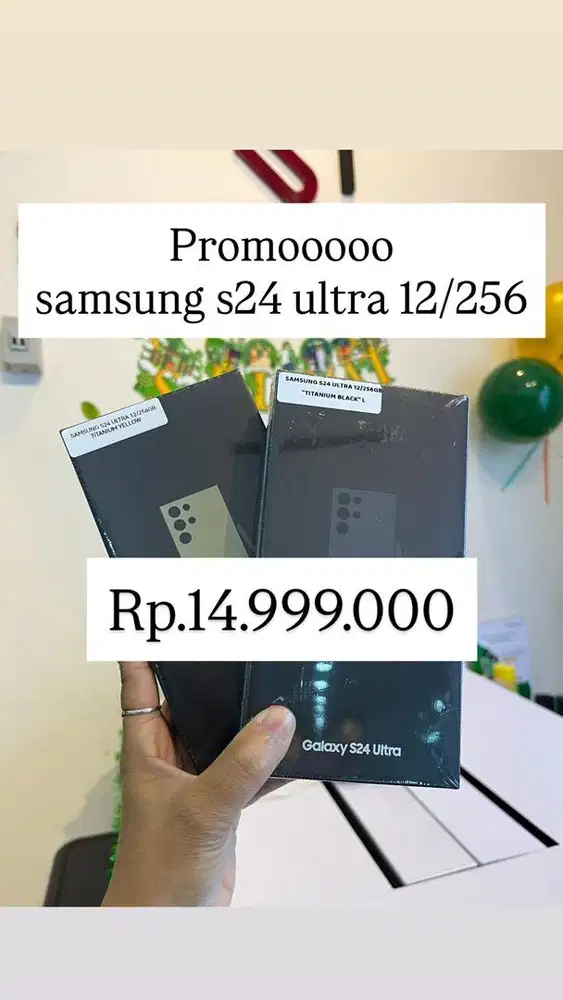 SAMSUNG S24 ULTRA RAM12/256GB GARANSI RESMI SAMSUNG SEIN 1 TAHUN