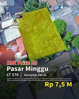 Di Jual Tanah di pasar minggu  Luas 576 M²