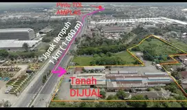 Tanah strategis di pinggir jalan besar SM raja kota medan