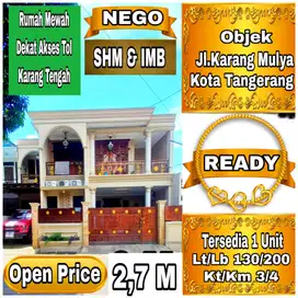 Dijual Murah Kantor Siap Pakai Radius 500 Ke Gerbang Tol Karang Tengah