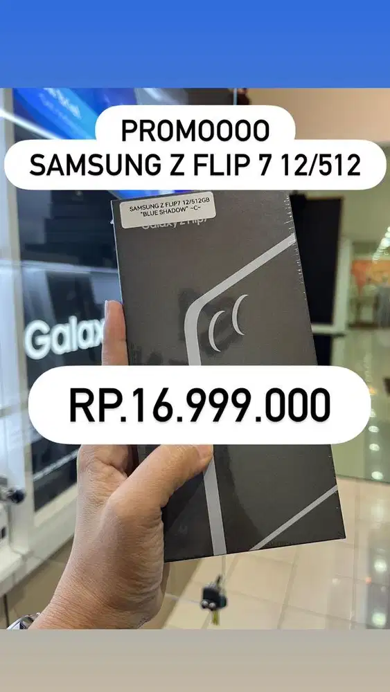 SAMSUNG Z FLIP 7 RAM 12/512GB GARANSI RESMI SAMSUNG SEIN 1 TAHUN