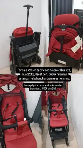 Jual stroler, muat 25kg, uk size cabin