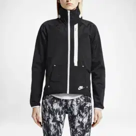 Jaket tracksuit Nike Running Poliester colour black Size S Women
