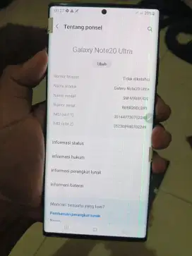 Samsung note 20 ultra 8/256 sein