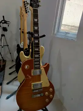 Jual santai gitar elektrik Les Paul 60's standard Tea Burst