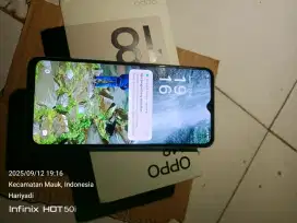 Jual hp Oppo A18 RAM 4+4 Fullset