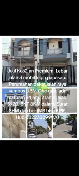 Kos kosan 2 lantai dekat kampus UPN Sampek nolak2