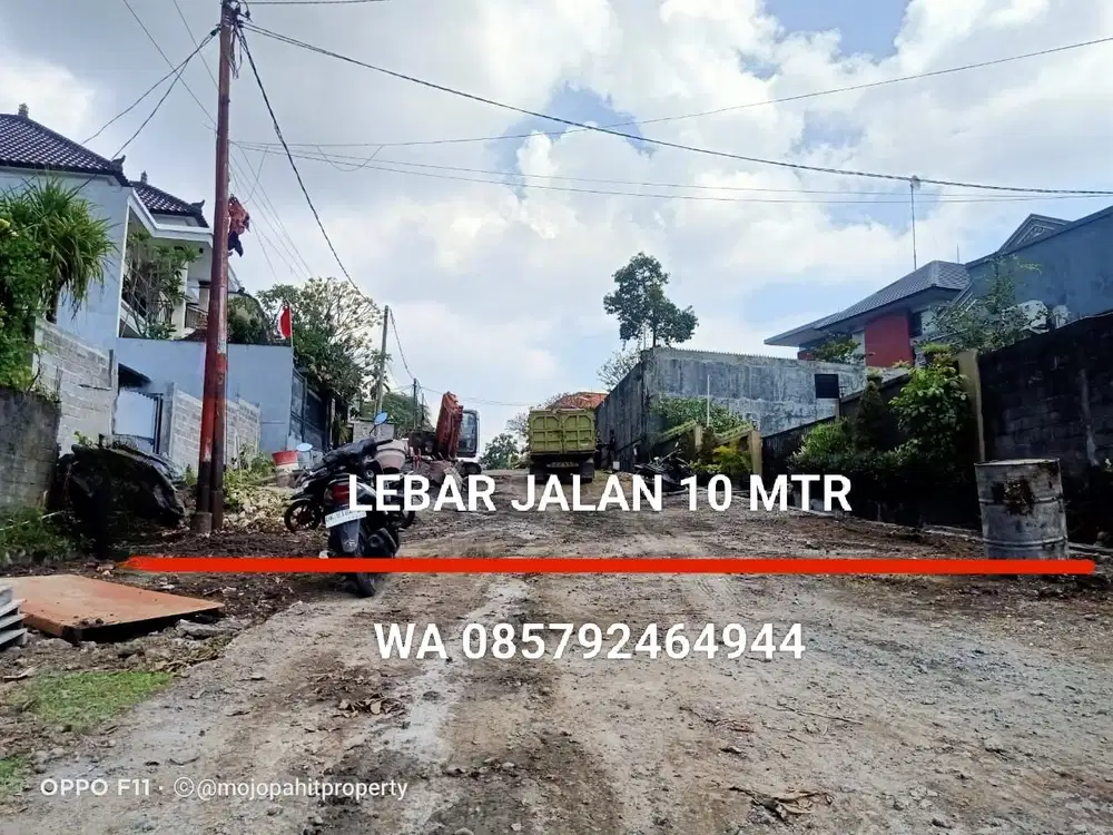 Di jual tanah luas 3.7 are lebar jln 10 MTR di penamparan Gatsu Barat