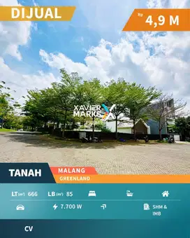 Tanah Double Corner Bonus Bangunan Baru Gress , Full View Cuwantiik
