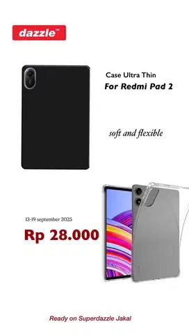 Case tablet clear & black