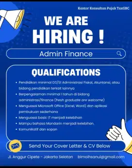 ADMIN FINANCE IT