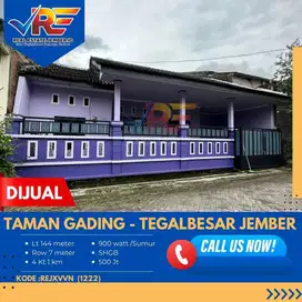 RUMAH LUAS HARGA MURAH DI TAMAN GADING TEGALBESAR JEMBER