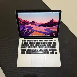 Macbook Pro 2014 13 inch 8/128 Silver Mulus Normal Murah