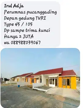 Rumah murah Perumnas pucang gading DP 2juta.