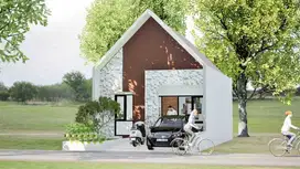 Dijual Rumah Minimalis Scandinavia 3 kamar tidur