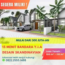 Rumah Murah Jogja Desain Skandinavia dekat Bandara Internasional Yogya