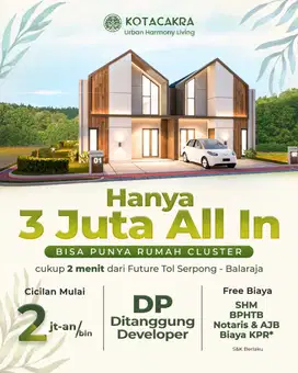 Miliki Rumah Premium nuansa Resort, dekat pusat pemerintahan Tigaraksa