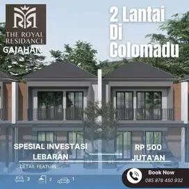 Spesial Lebaran Rumah 2 Lantai di Gajahan Colomadu