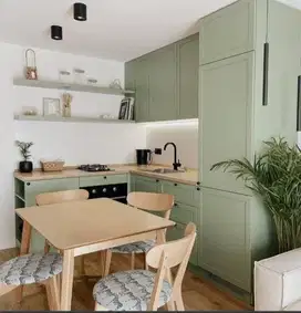 Custom Interior Kitchen Set, Backdrop TV, Lemari, Wardrobe, Kitchenset