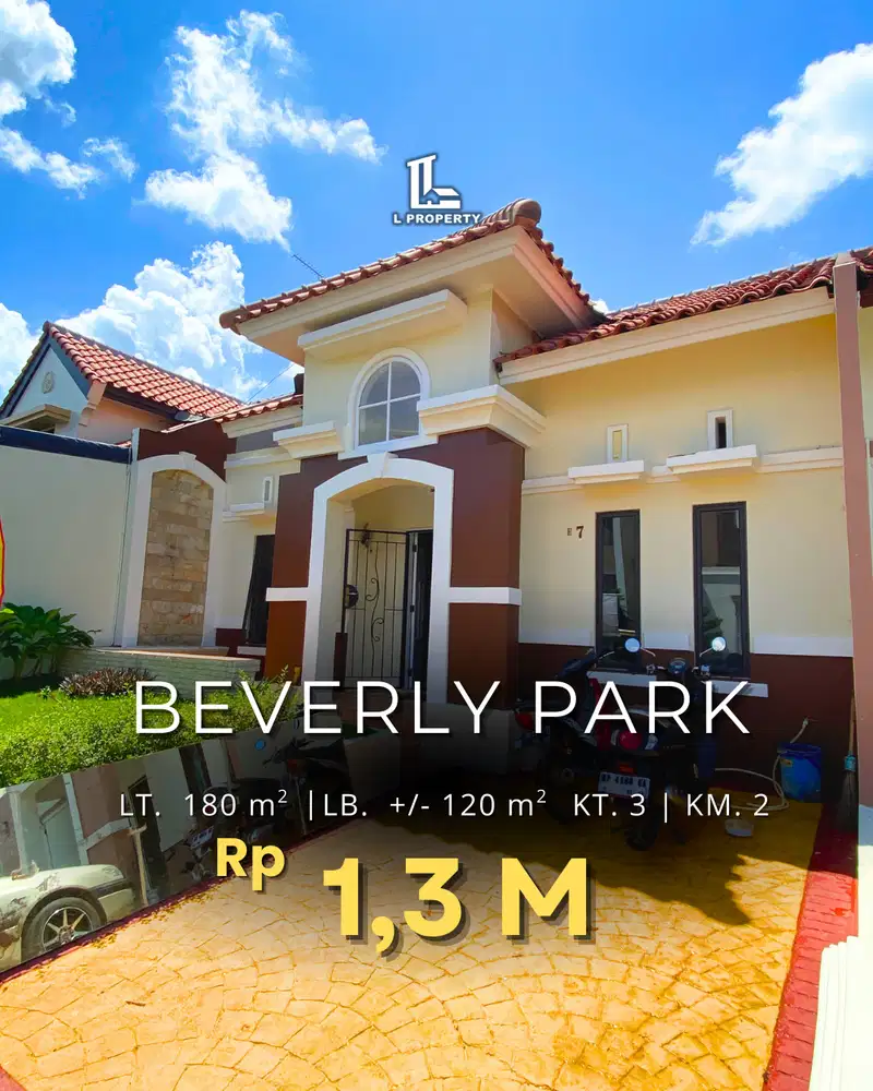 RUMAH NYAMAN DAN ASRI DI BEVERLY PARK, COCOK UNTUK KELUARGA!