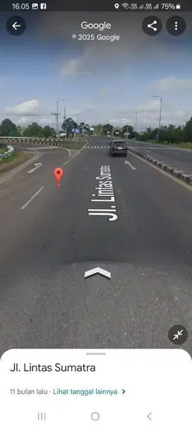 Tanah ± 4 Ha Pabrik Tol Indralaya palembang murah gudang pool
