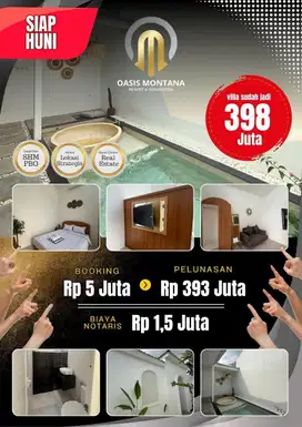 Villa Oasis montana siap huni tetangganya artis terkenal