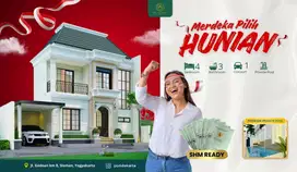 Rumah Mewah Dekat Pasar Godean Kolam Renang sleman Jogja Bonus All
